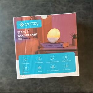 Ecozy Smart Wake Light Alarm Clock White Wifi Nature Sleep Sounds FM Radio